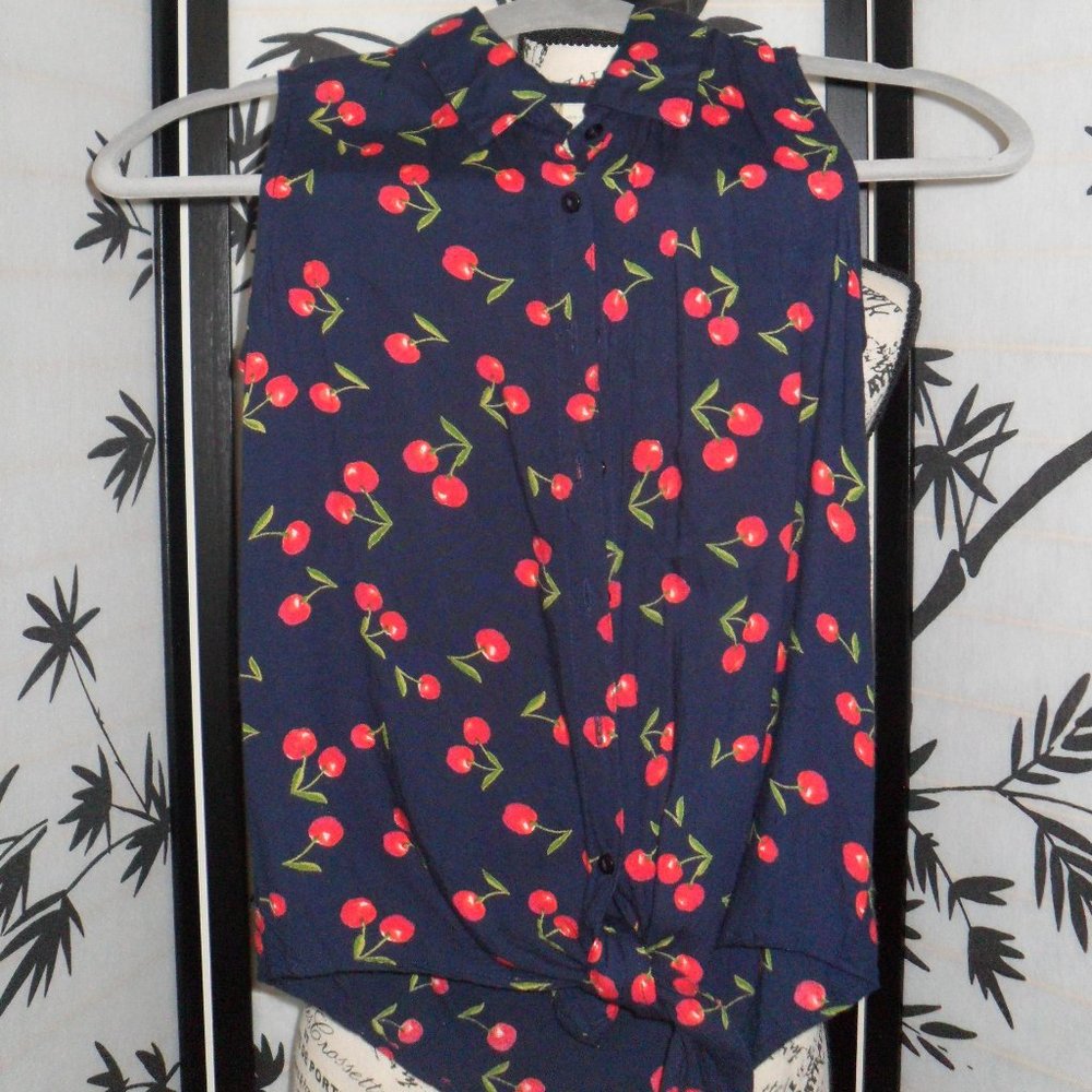 Navy blouse